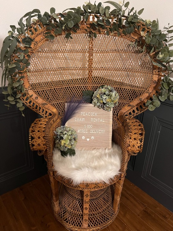 Peacock Chair Rental